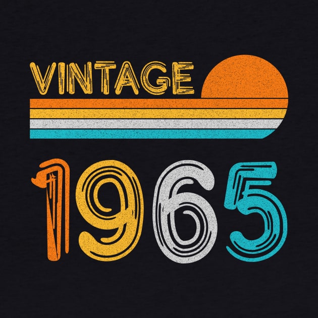 Vintage 1965 Happy 58th Birthday Retro by myreed